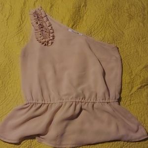 Forever 21 one-shoulder creme top